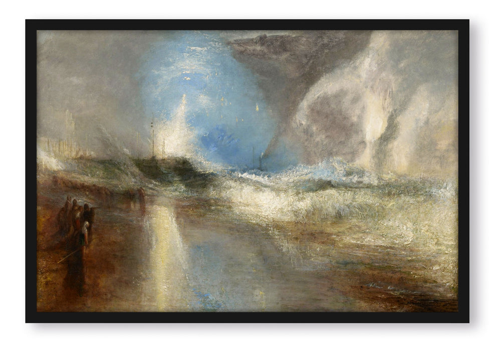 Pixxprint William Turner - Rockets and Blue LightsClose at Hand, Poster mit Bilderrahmen