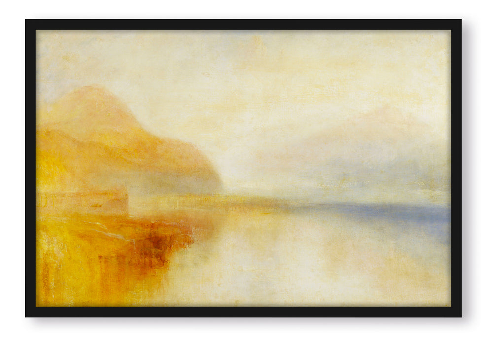 William Turner - Inverary Pier Loch Fyne Morning , Poster mit Bilderrahmen