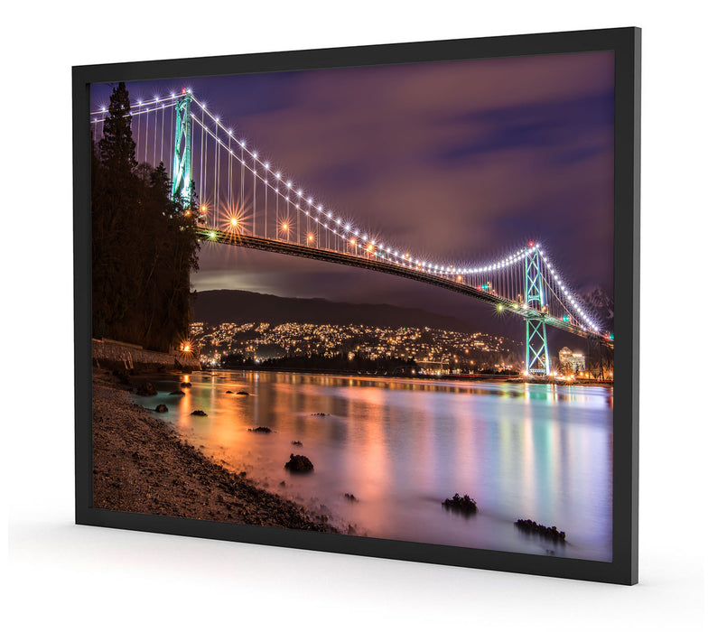 Lions Gate Bridge Vancouver, Poster mit Bilderrahmen