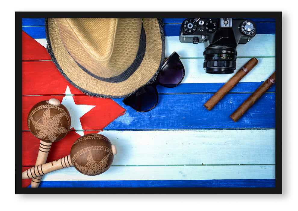Kuba Stillleben, Poster mit Bilderrahmen