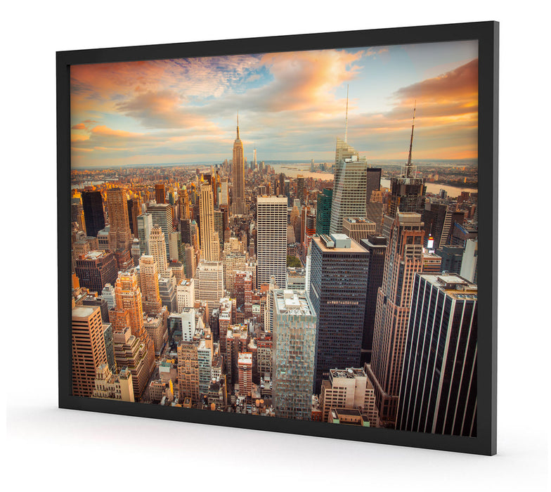 Skyline von New York, Poster mit Bilderrahmen