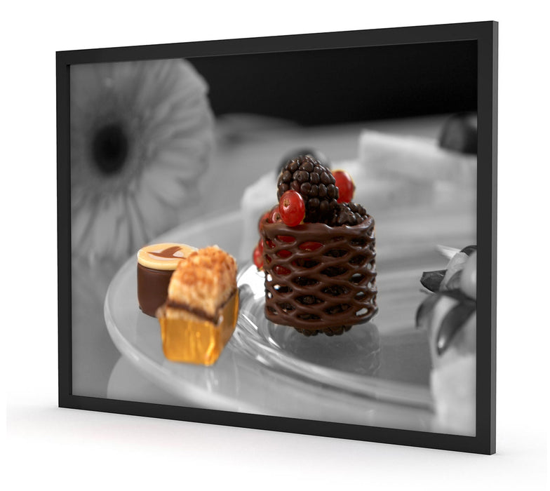 appetitliche süße Desserts, Poster mit Bilderrahmen