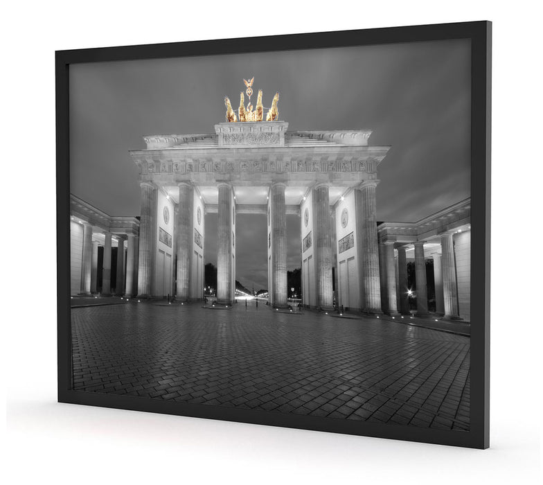 schönes Brandenburger Tor, Poster mit Bilderrahmen
