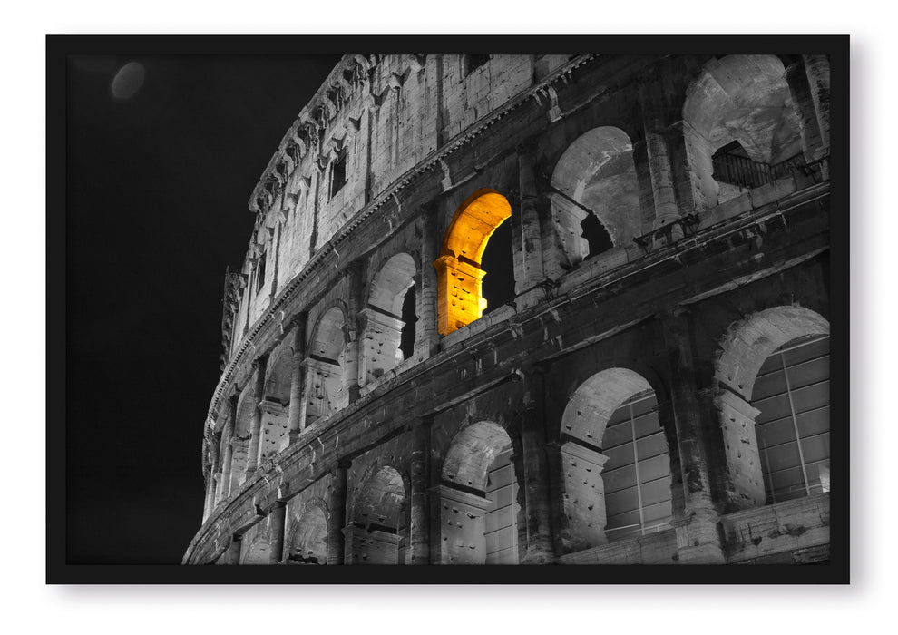 schönes Amphitheater in Rom, Poster mit Bilderrahmen