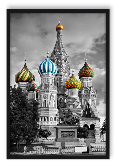 Pixxprint Basilica in St. Petersburg, Poster mit Bilderrahmen