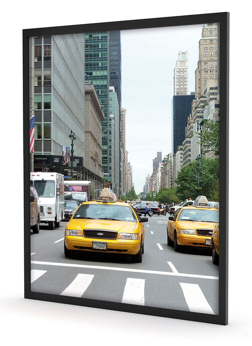 Taxi in New York City, Poster mit Bilderrahmen