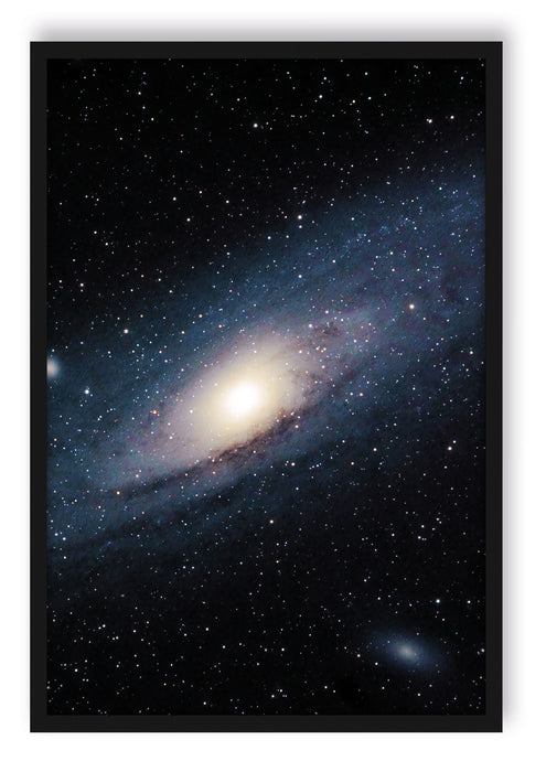 Pixxprint Sonnen im Weltall, Poster mit Bilderrahmen