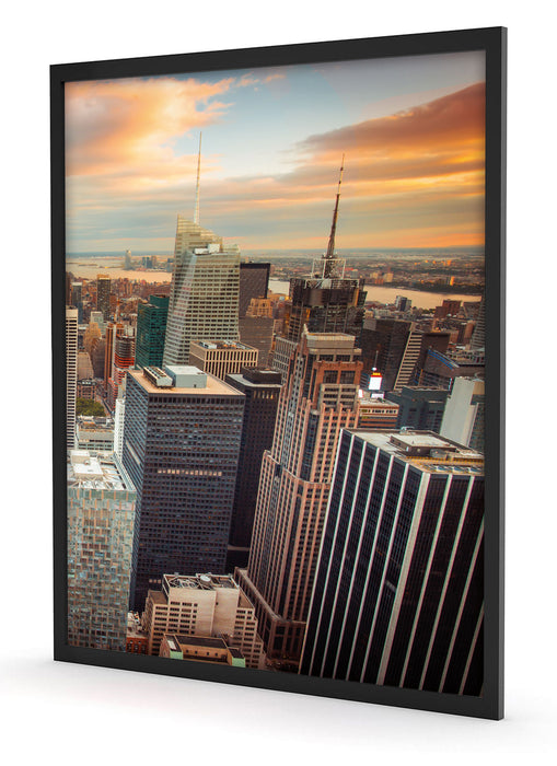 Skyline von New York, Poster mit Bilderrahmen