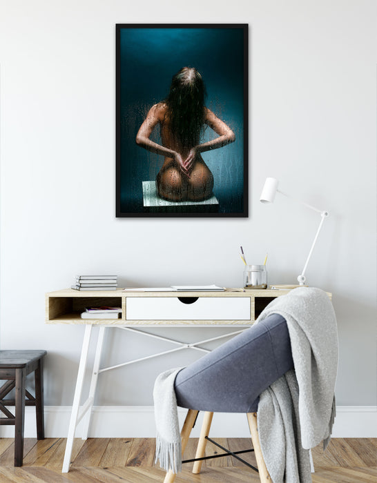 Nackte Frau, Poster mit Bilderrahmen