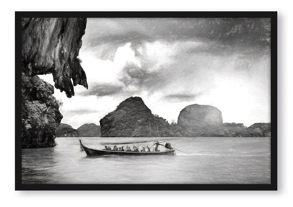 Thailand Phuket Playa Paradisiaca, Poster mit Bilderrahmen