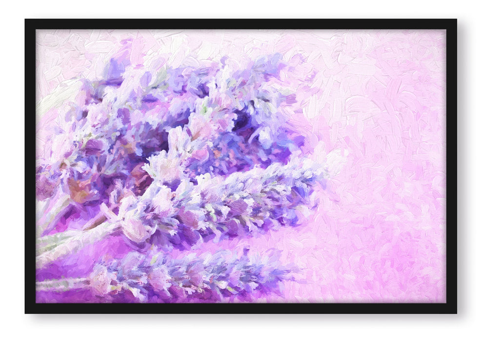 getrockneter Lavendel Kunst, Poster mit Bilderrahmen