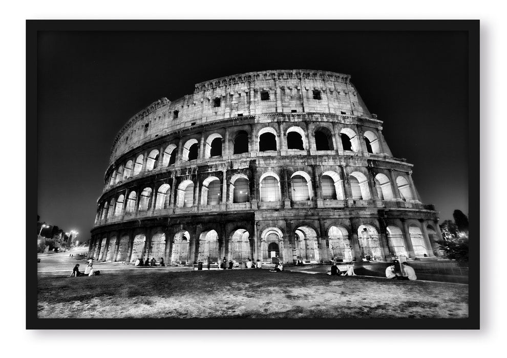 Pixxprint Colosseum in Rom Italien Italy, Poster mit Bilderrahmen