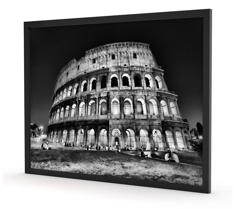 Colosseum in Rom Italien Italy, Poster mit Bilderrahmen