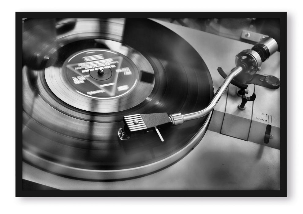 Pixxprint Schallplatte, Poster mit Bilderrahmen