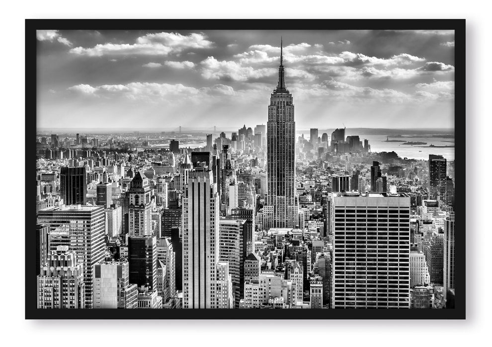 New York, Manhattan, Poster mit Bilderrahmen