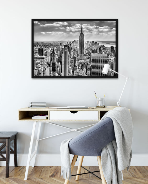 New York, Manhattan, Poster mit Bilderrahmen