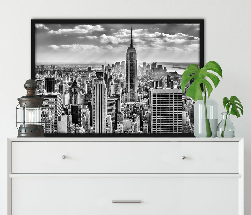 New York, Manhattan, Poster mit Bilderrahmen