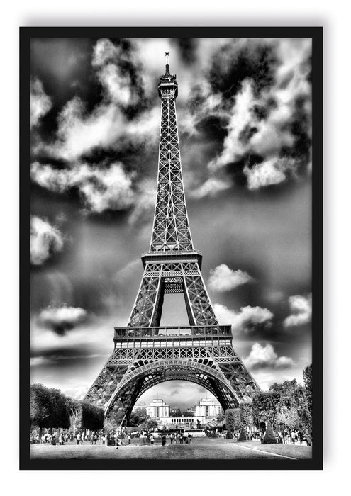 Eifelturm Paris, Poster mit Bilderrahmen