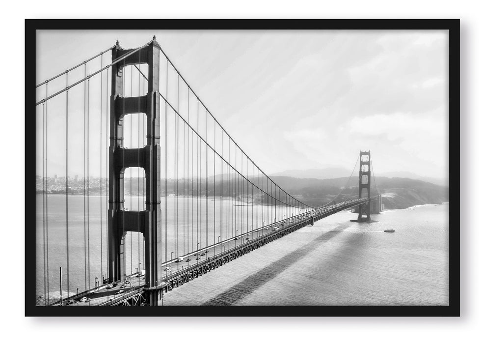 Golden Gate Bridge, San Francisco, Poster mit Bilderrahmen