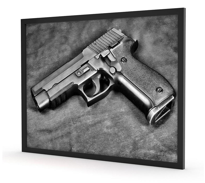 Pistolen Waffen, Poster mit Bilderrahmen