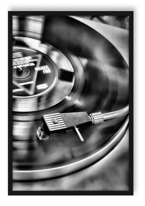Pixxprint Schallplatte, Poster mit Bilderrahmen