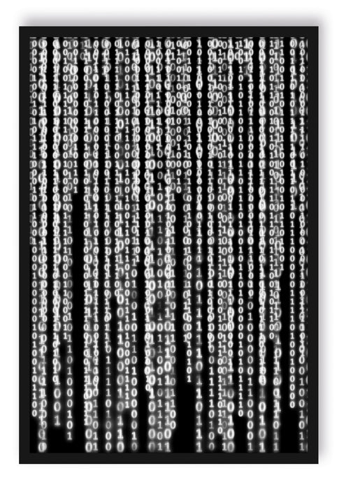 Pixxprint Matrix, Poster mit Bilderrahmen