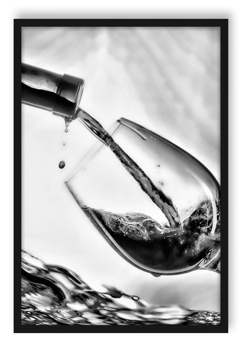 Pixxprint Wein, Poster mit Bilderrahmen