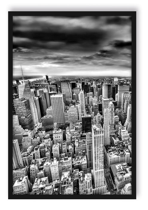 Skyline New York, Poster mit Bilderrahmen