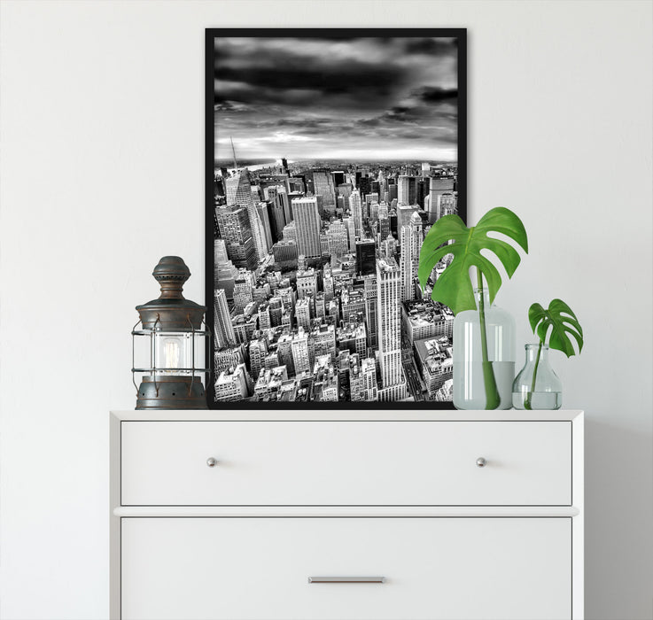 Skyline New York, Poster mit Bilderrahmen