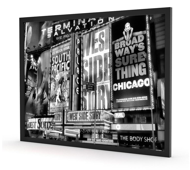 Programm des legendären Broadway's, Poster mit Bilderrahmen