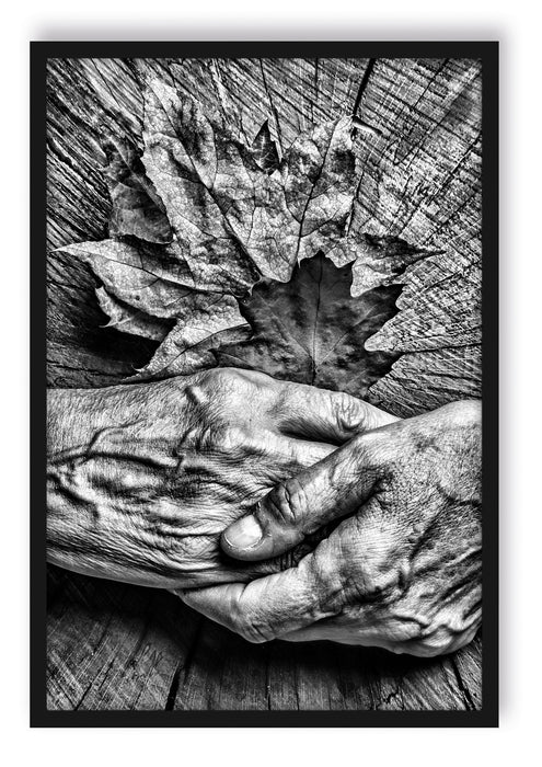 Pixxprint Bis ans Ende Zusammen, Poster mit Bilderrahmen