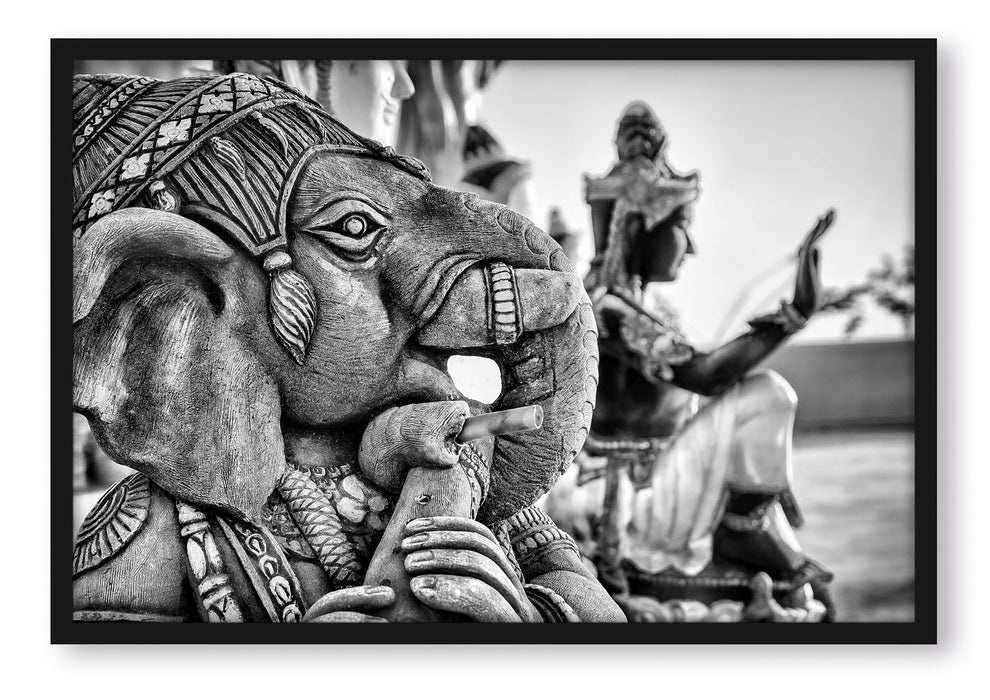 Elefantengottheit in Thailand, Poster mit Bilderrahmen