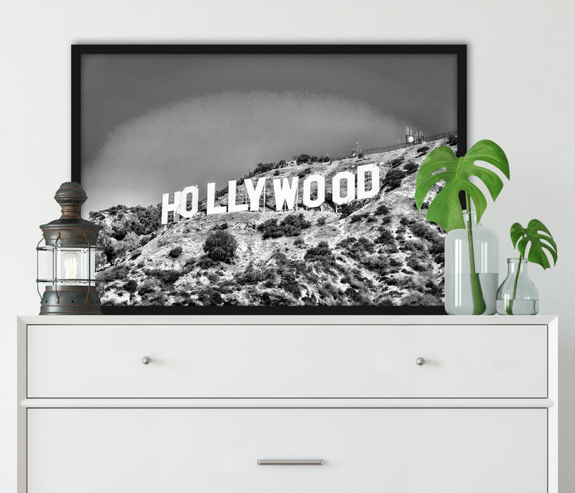 Hollywood Wahrzeichen, Poster mit Bilderrahmen