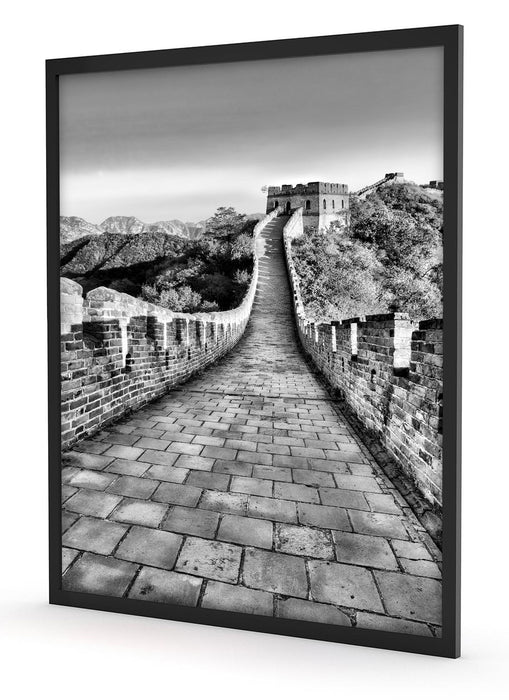chinesische Mauer, Poster mit Bilderrahmen