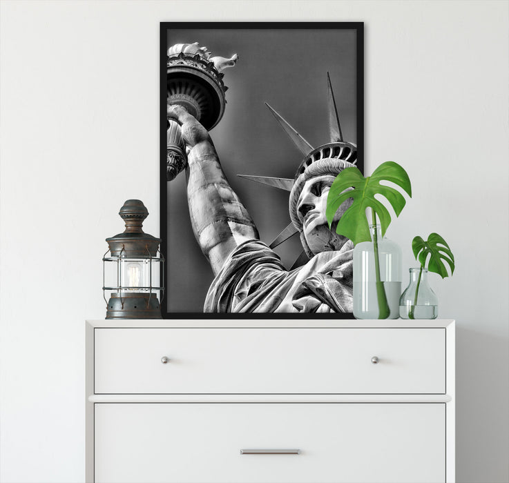 Freiheitsstatue in New York, Poster mit Bilderrahmen