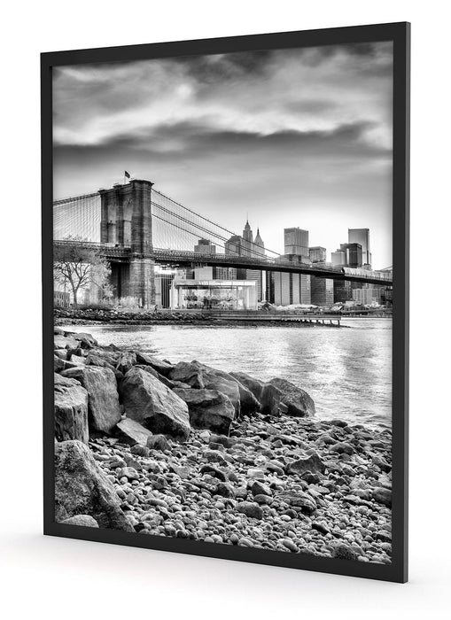 Brooklyn Bridge, Poster mit Bilderrahmen