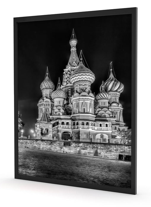 Basilius Kathedrale in Moskau, Poster mit Bilderrahmen