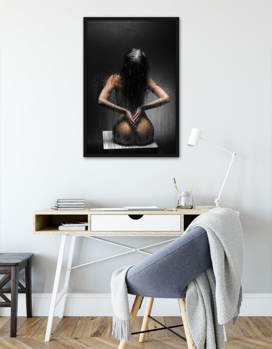 Nackte Frau, Poster mit Bilderrahmen