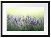 Schöner Lavendel im Regen Passepartout 55x40