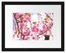 Schöne Kirschblüten Passepartout 38x30