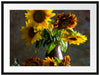 Sonnenblumen in edler Vase Passepartout 80x60