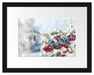 Vogelbeeren im Winter Passepartout 38x30