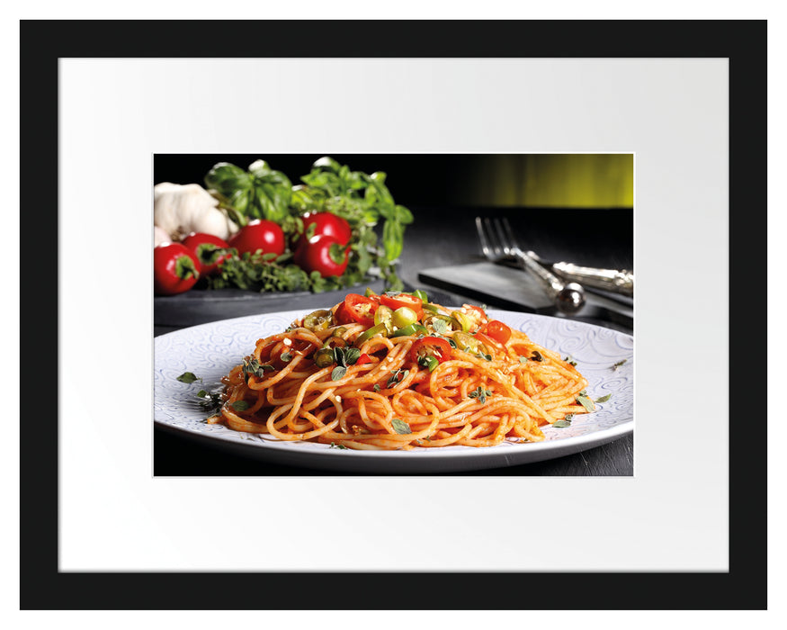 Leckere Spaghetti Italia Passepartout 38x30