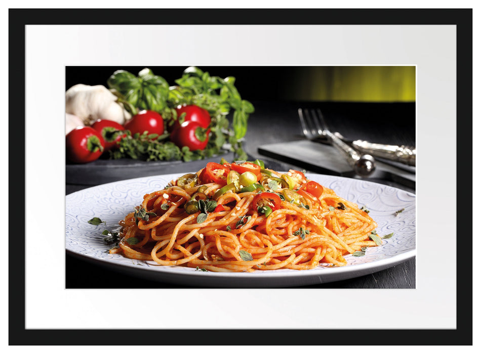 Leckere Spaghetti Italia Passepartout 55x40