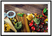 Pasta Italia mit Tomaten Passepartout 100x70