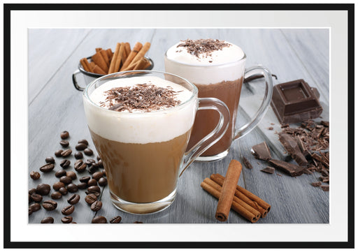 Schokolade und Kaffee Passepartout 100x70
