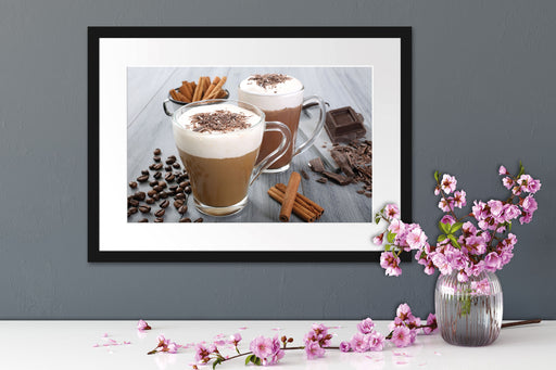 Schokolade und Kaffee Passepartout Wohnzimmer