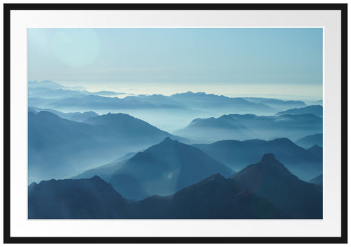 Wunderschöne Alpenberge Passepartout 100x70