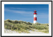 Leuchtturm hinter Dünen Passepartout 100x70