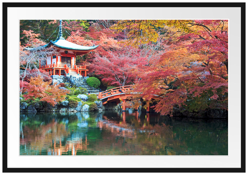 Wunderschönes Kloster in Japan Passepartout 100x70